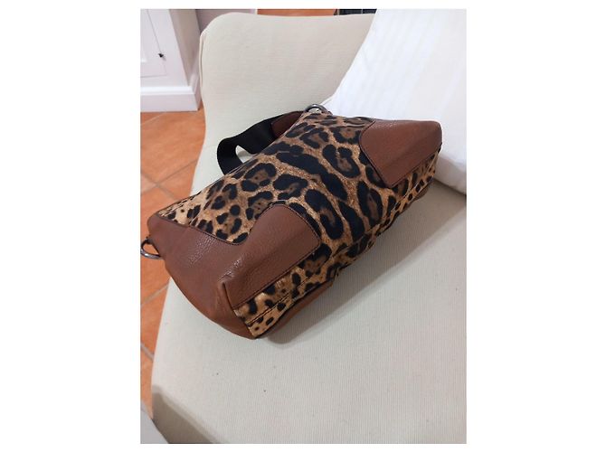Borsa Dolce & Gabbana in pelle e stampa leopardata Marrone Stampa leopardo - vista 6