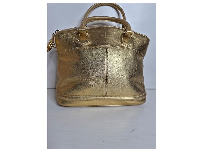 Louis Vuitton Alma BB borsa pelle oro D'oro - vista 7