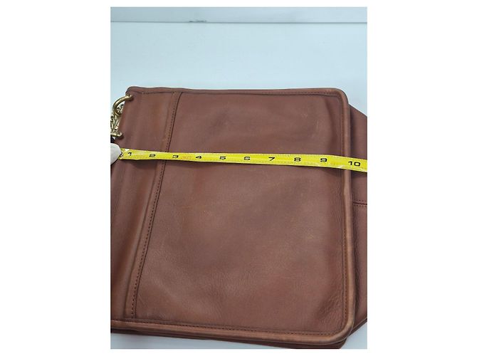 Coach Bolso de hombro en piel curtida con cierre de rosca Castaño - vista 8