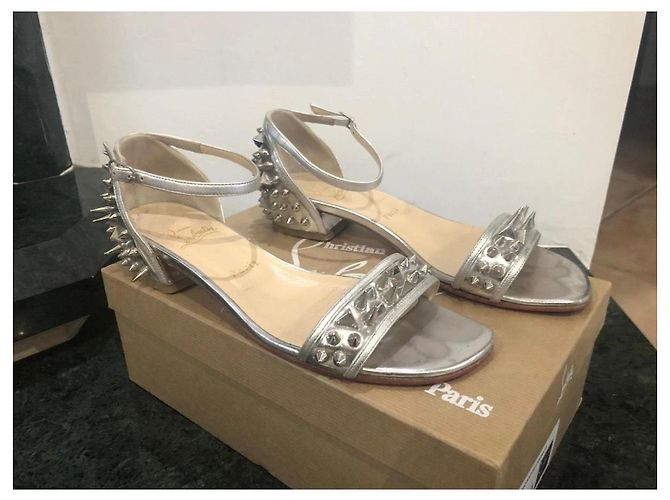 Christian Louboutin Sandali Druide Argento - vista 2
