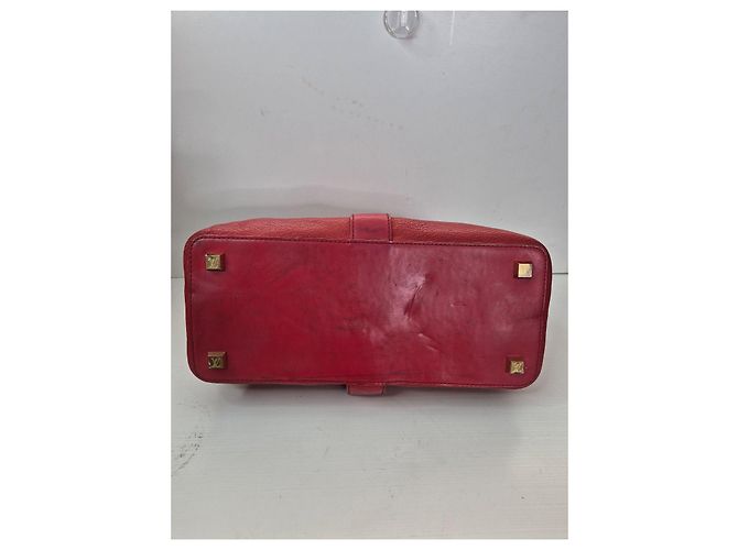 Louis Vuitton Lockit PM Borsa in pelle rossa Rosso - vista 5