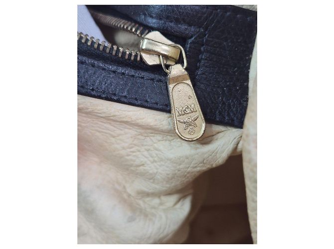 MCM Black Leather Top Handle Bag - view 12