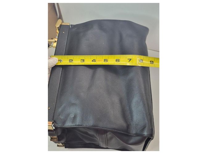 MCM Black Leather Top Handle Bag - view 13