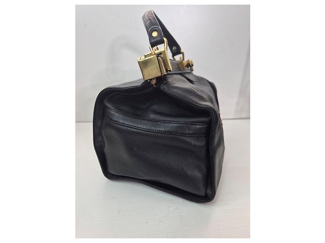 MCM Black Leather Top Handle Bag - view 2