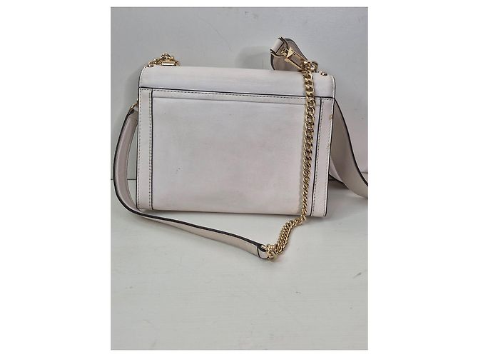Michael Kors Borsa a tracolla in pelle bianca con borchie Bianco - vista 4