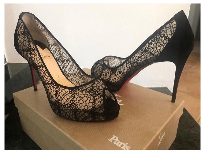 Christian Louboutin Décolleté Very Lace 100 - vista 2