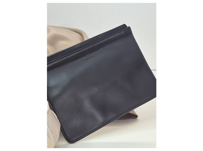 Proenza Schouler Borsa Tote Large Arricciata Nero Beige - vista 11