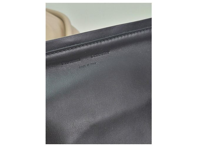 Proenza Schouler Borsa Tote Large Arricciata Nero Beige - vista 12