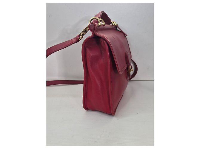 Borsa Satchel Coach in pelle rossa Rosso - vista 2