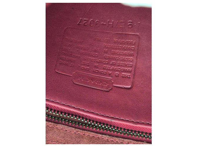 Borsa Satchel Coach in pelle rossa Rosso - vista 5