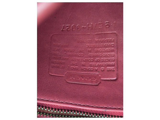 Borsa Satchel Coach in pelle rossa Rosso - vista 7