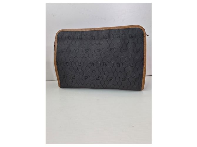 Pochette Christian Dior Monogram Marrone Nero - vista 3