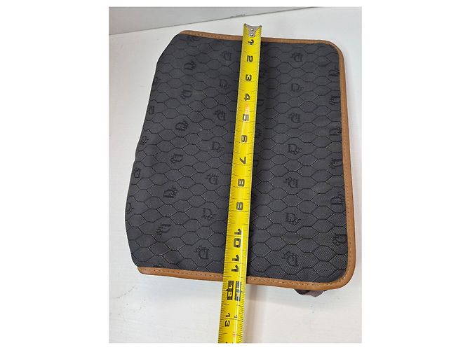 Pochette Christian Dior Monogram Marrone Nero - vista 7