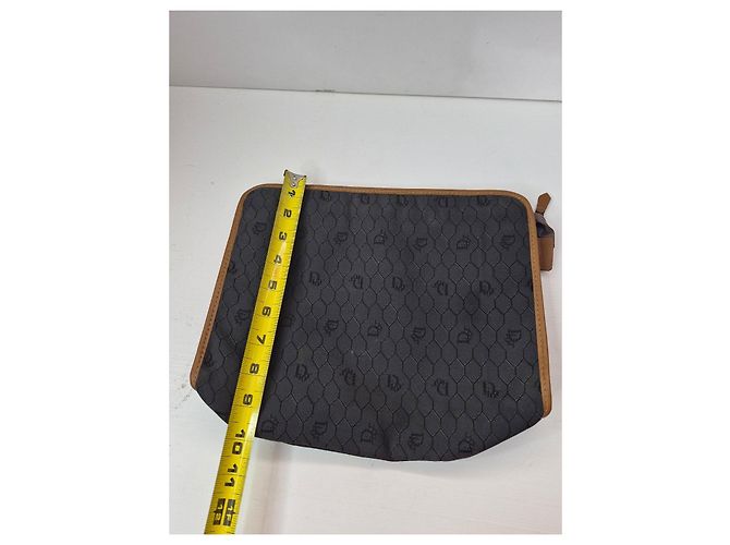 Pochette Christian Dior Monogram Marrone Nero - vista 9