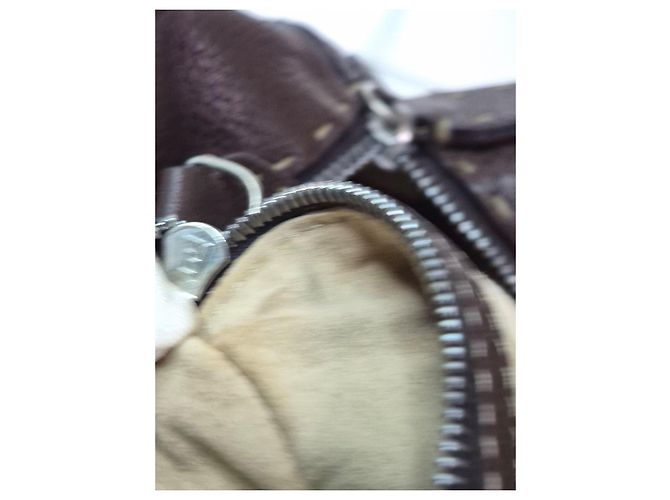 Borsa Fendi Selleria Baguette in pelle marrone - vista 10