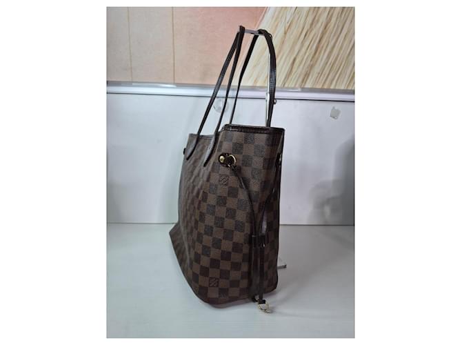 Louis Vuitton Neverfull MM Damier Ebene Marrone - vista 2