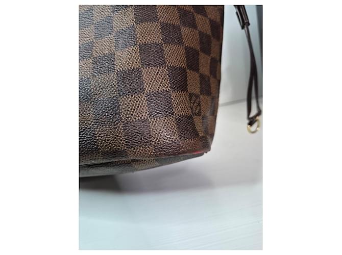 Louis Vuitton Neverfull MM Damier Ebene Marrone - vista 5