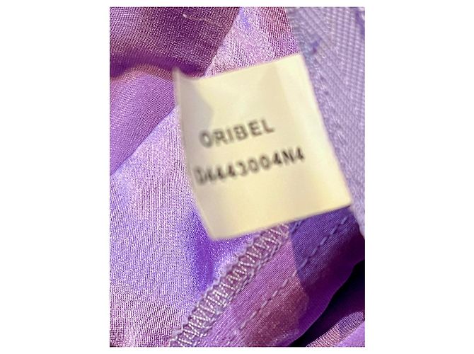 Diane Von Furstenberg DvF Oribel Seidenkleid Paradise-Print Braun Pink Blau Grün Lila - Ansicht 7