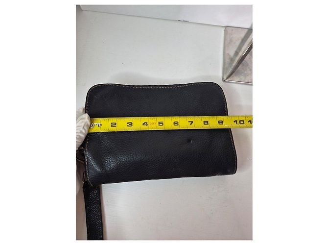 Fendi Zucca Leder Pochette Schwarz - Ansicht 12