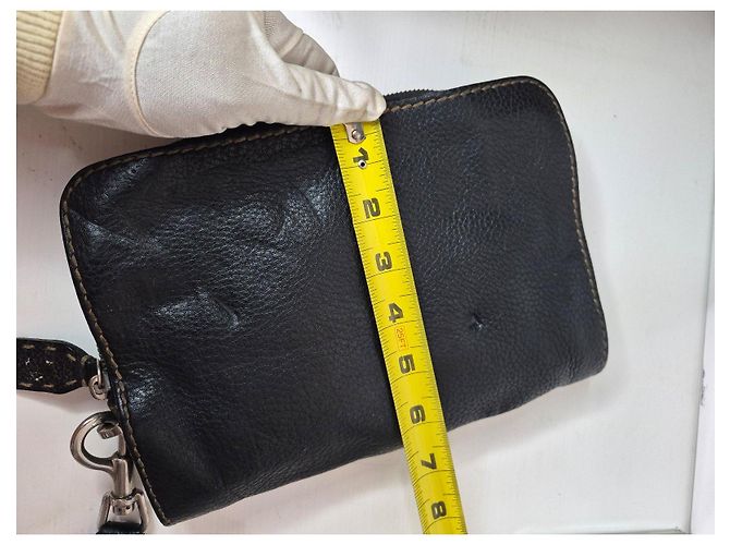 Fendi Zucca Leder Pochette Schwarz - Ansicht 13