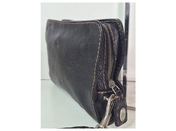 Fendi Zucca Leder Pochette Schwarz - Ansicht 3