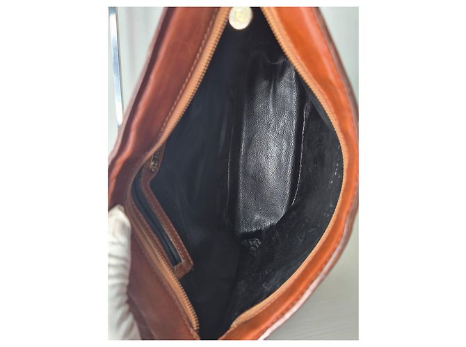 Fendi Schultertasche aus Zucca-Canvas und Leder Braun Schwarz - Ansicht 7