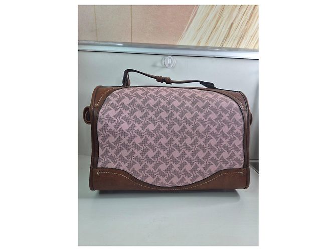 Juicy Couture Sac Boston Rose Monogramme Marron Noir Blanc - vue 4