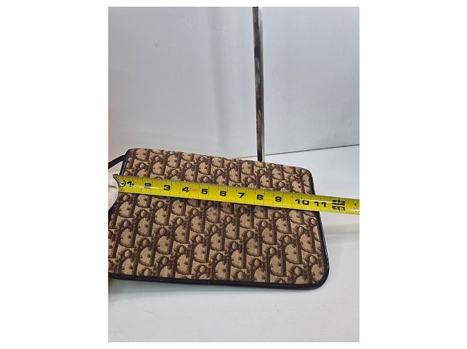 Borsa a tracolla Christian Dior Trotter Monogram Marrone - vista 11