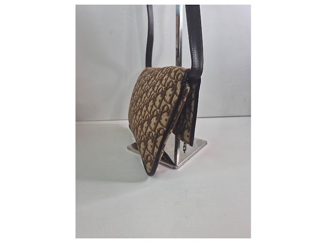 Borsa a tracolla Christian Dior Trotter Monogram Marrone - vista 6