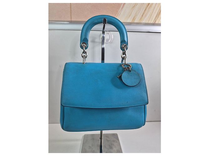 Christian Dior Lady Dior Mini Borsa Blu - vista 2