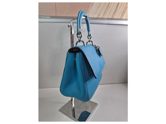 Christian Dior Lady Dior Mini Borsa Blu - vista 3