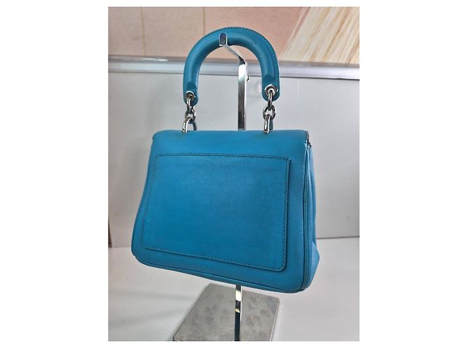 Christian Dior Lady Dior Mini Borsa Blu - vista 5