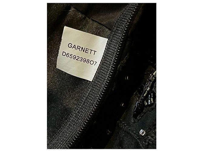 Abito Corto Nero Garnett Diane von Furstenberg Decorato in Seta e Cotone - vista 8