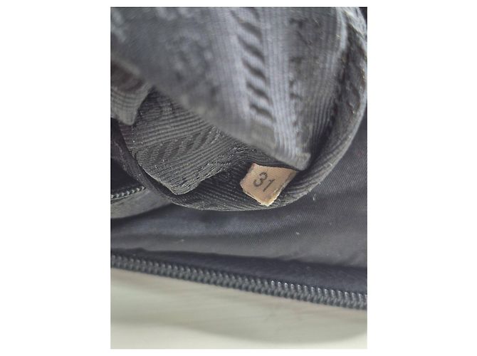 Borsa a tracolla in nylon Tessuto Prada Nero - vista 10