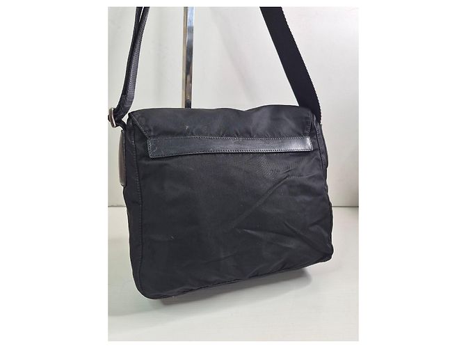 Borsa a tracolla in nylon Tessuto Prada Nero - vista 5