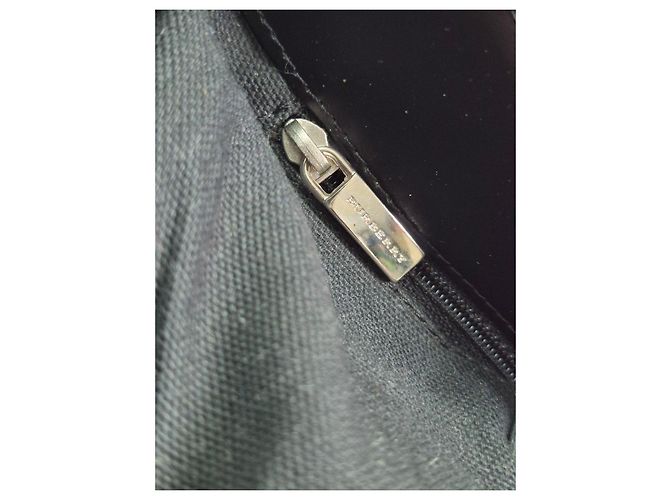 Burberry Haymarket Check Borsa Tote Marrone Nero Beige - vista 7