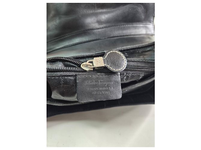 Salvatore Ferragamo Borsa a tracolla Gancini Nero - vista 6