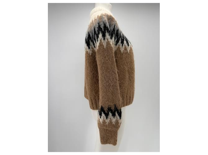 Autre Marque ELEVEN SIX Musterpullover aus Wolle Beige M - Ansicht 3