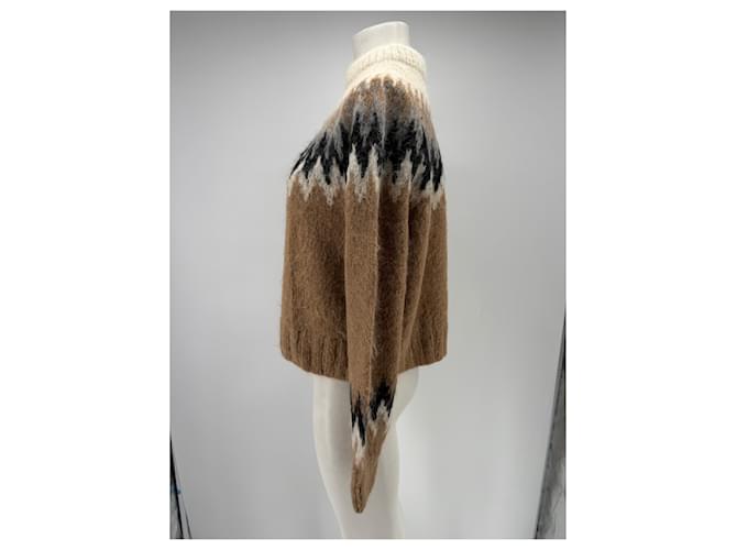 Autre Marque ELEVEN SIX Musterpullover aus Wolle Beige M - Ansicht 4