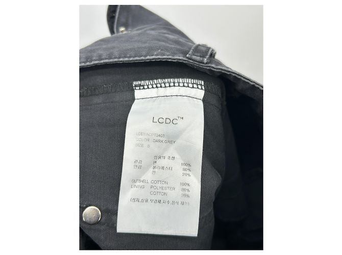 Autre Marque Pantalones cargo grises de algodón talla S - vista 4
