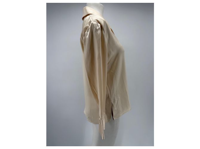 Autre Marque PETITE STUDIO Satinschmirt Creme Beige - Ansicht 3