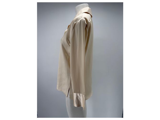 Autre Marque PETITE STUDIO Satinschmirt Creme Beige - Ansicht 4