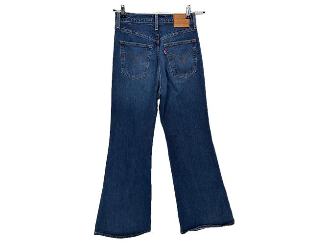 Vaqueros Flare Levi's Azules Talle Alto - vista 2