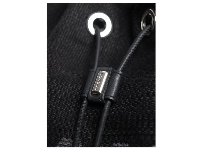 Chanel Black 2018 Rue Cambon canvas backpack - view 3