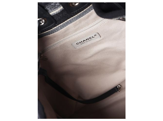 Chanel Black 2018 Rue Cambon canvas backpack - view 4