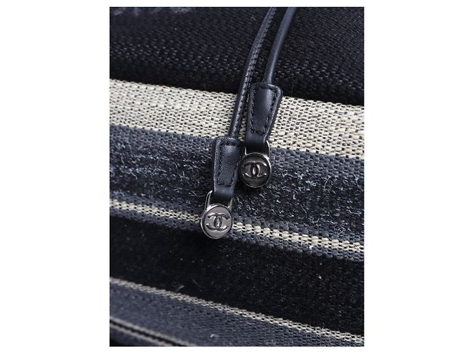 Chanel Black 2018 Rue Cambon canvas backpack - view 7