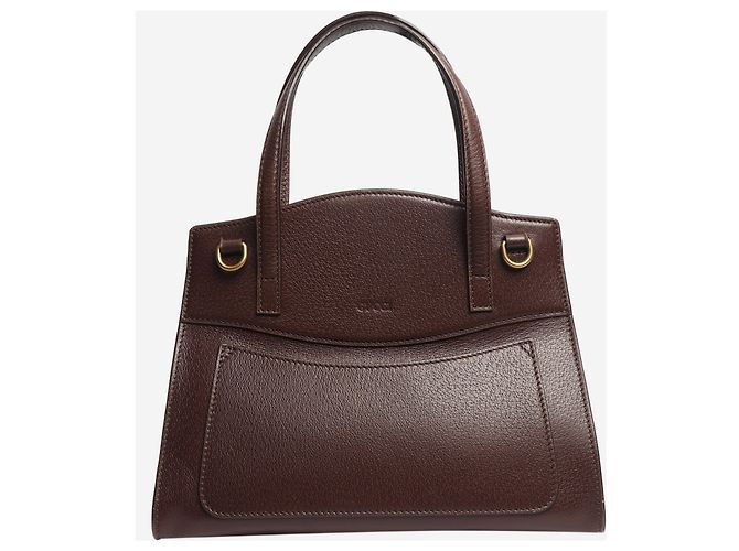 Gucci Borsa Linea Butterfly Totem marrone medium - vista 4