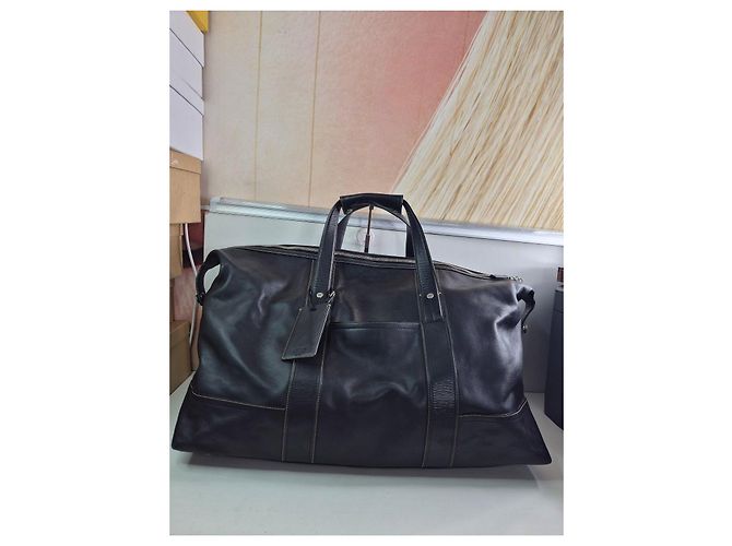 Borsa da viaggio Coach in pelle nera Nero - vista 2