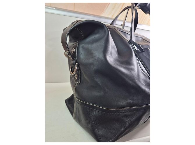 Borsa da viaggio Coach in pelle nera Nero - vista 5