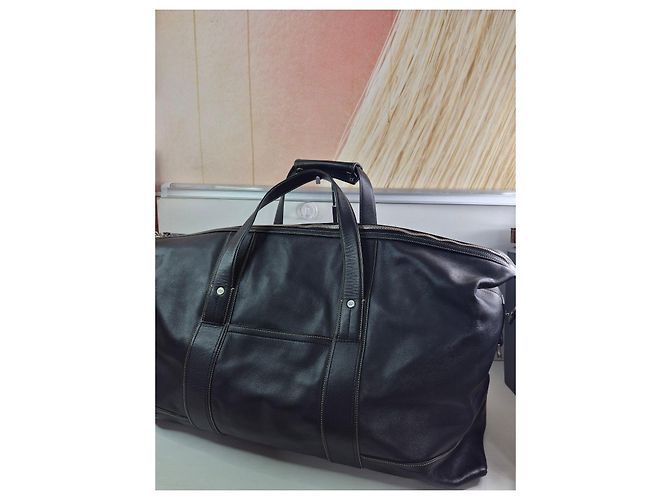 Borsa da viaggio Coach in pelle nera Nero - vista 7